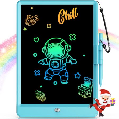Bravokids Toys for 3-6 Years Old Girls Boys, LCD Writing Tablet 10 Inch Doodle Board, Electronic Drawing Pads, Educational Birthday Gift for 3 4 5 6 7 8 Years Old Kids Toddler (Blue)